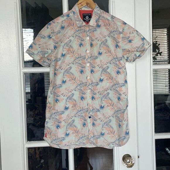 pullin Other - Pullin Pull-in tropical Hawaiian vacation button down short sleeve shirt size M
